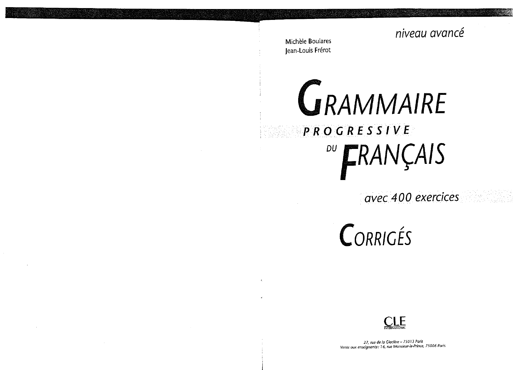 cle-international-grammaire-progressive-du-francais-avec-400-exercices