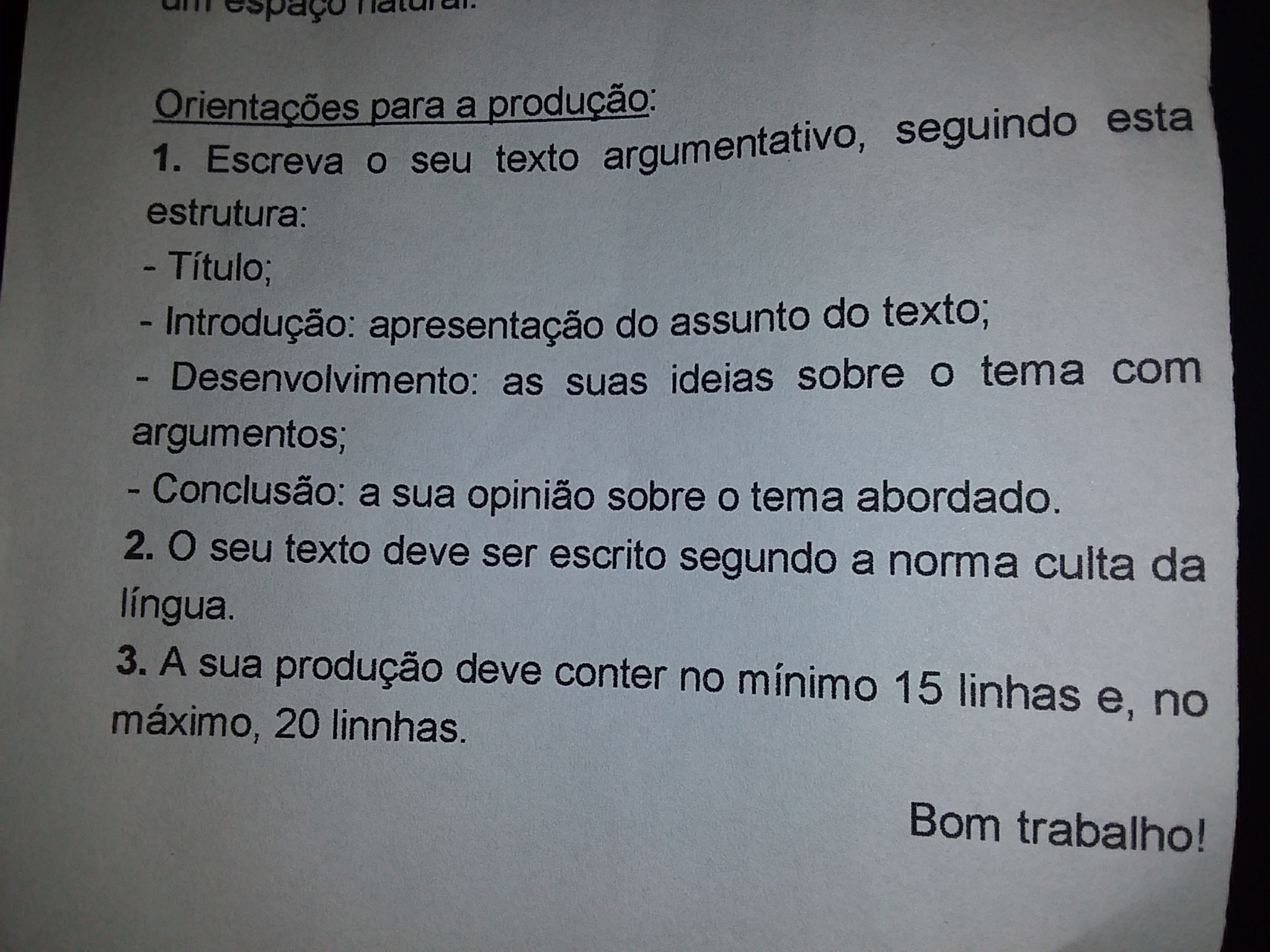 O Que É Um Texto Argumentativo Exemplo