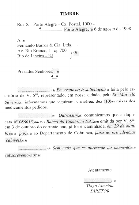 Documentos Comerciais - Comunicação nas Empresas