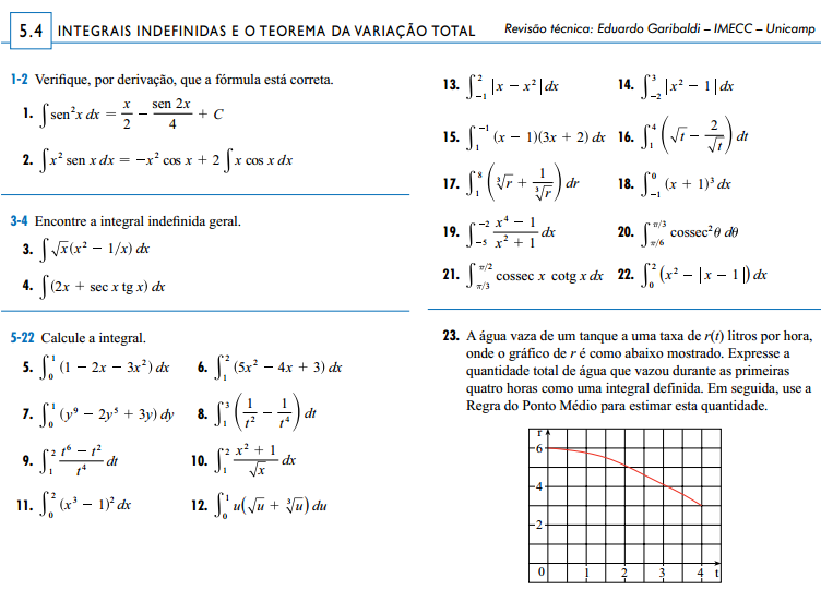 Exerc Calc 2 B - Cálculo II