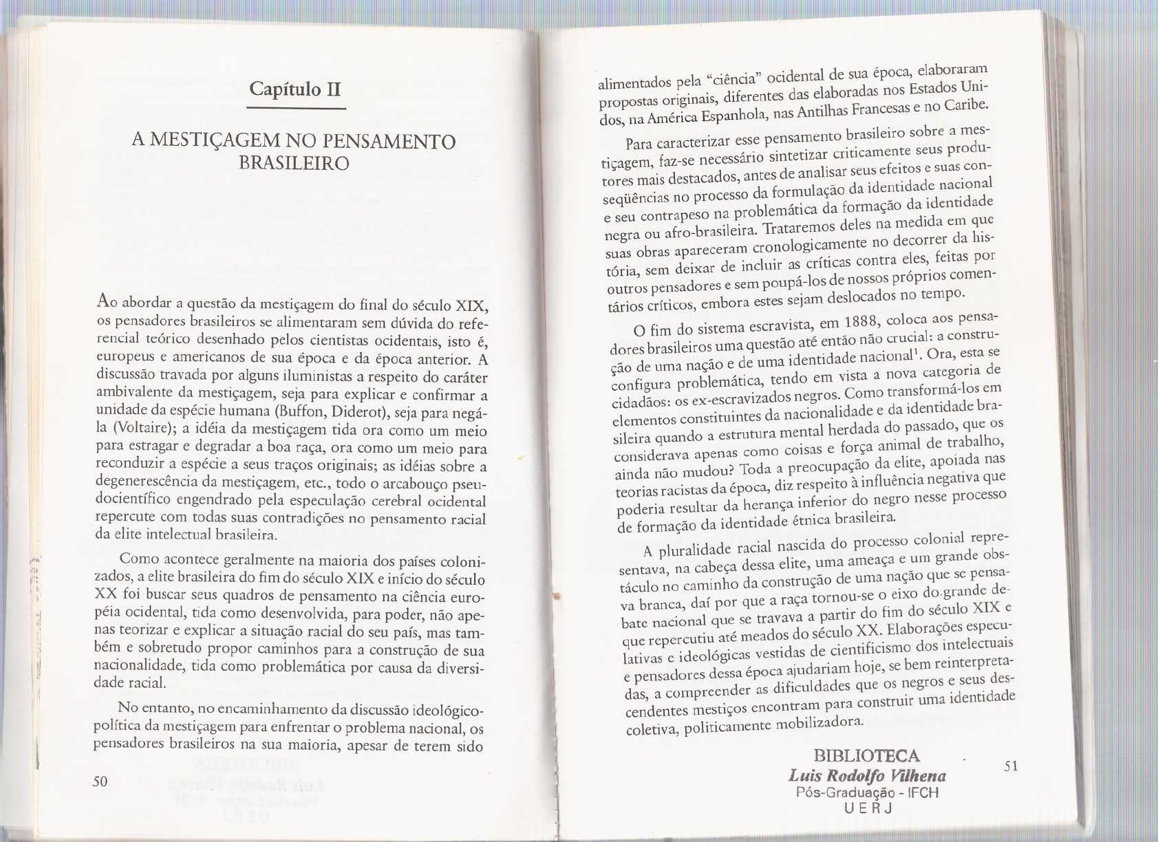 Rediscutindo a mestiçagem no Brasil - Identidade nacional versus