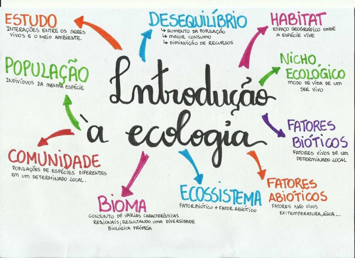 Mapa Mental De Ecologia Educabrilha