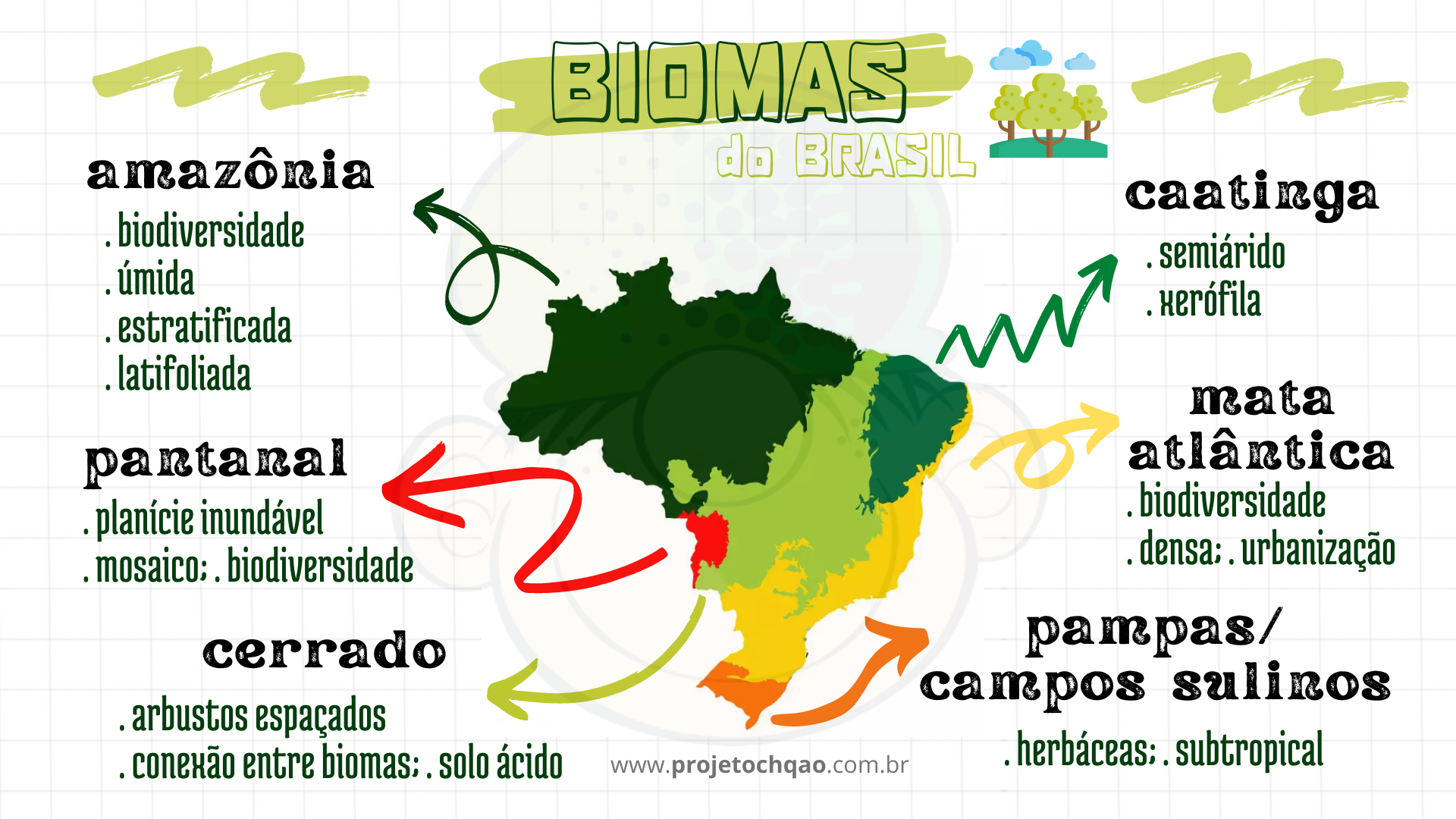 BIOMAS BRASILEIROS - Parte 1, GEOGRAFIA, Mapa Mental