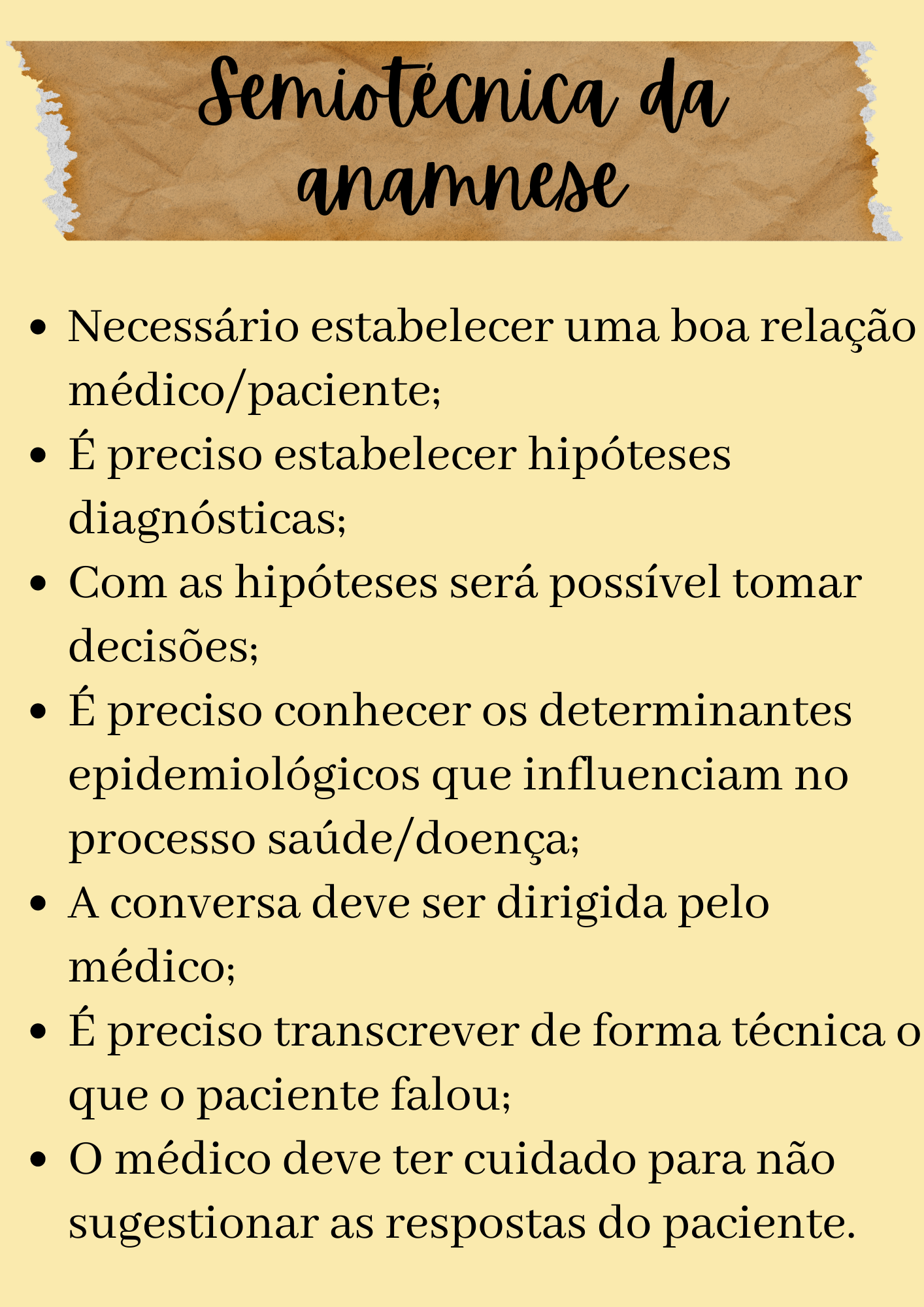 ANAMNESE DE ENFERMAGEM - Semiologia e Semiotécnica