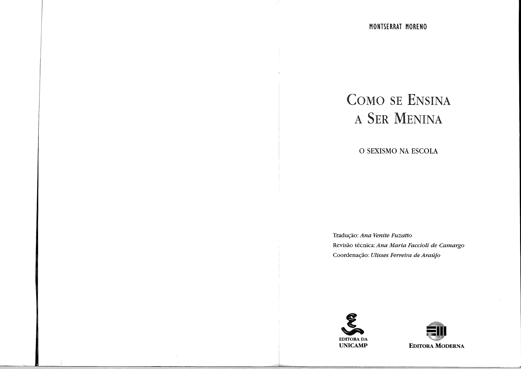 Montserrat Moreno Cómo Se Enseña A Ser Niña.Pdf - Documents And E-Books