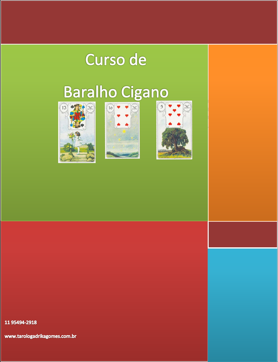 Tarot Cigano - Baralho Com 36 Cartas - Tenda Cigana