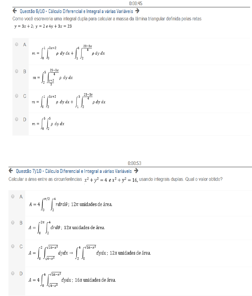 AP CALCULO DIREFENCIAL INTEGRAL A VARIAS VARIAVEIS - Cálculo ...