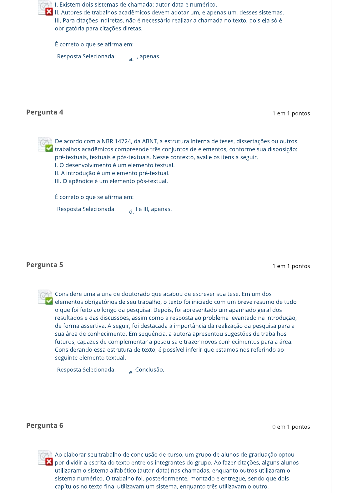 ESTUDOS DISCIPLINARES V - AVALIAÇÃO I - Estudos Disciplinares V