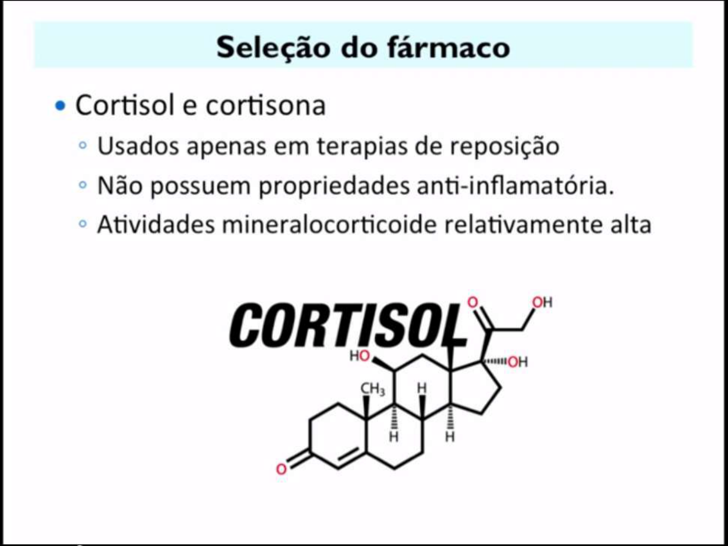Aula 20 - 2 Corticóides - Escolha do Fármaco - Farmacologia I