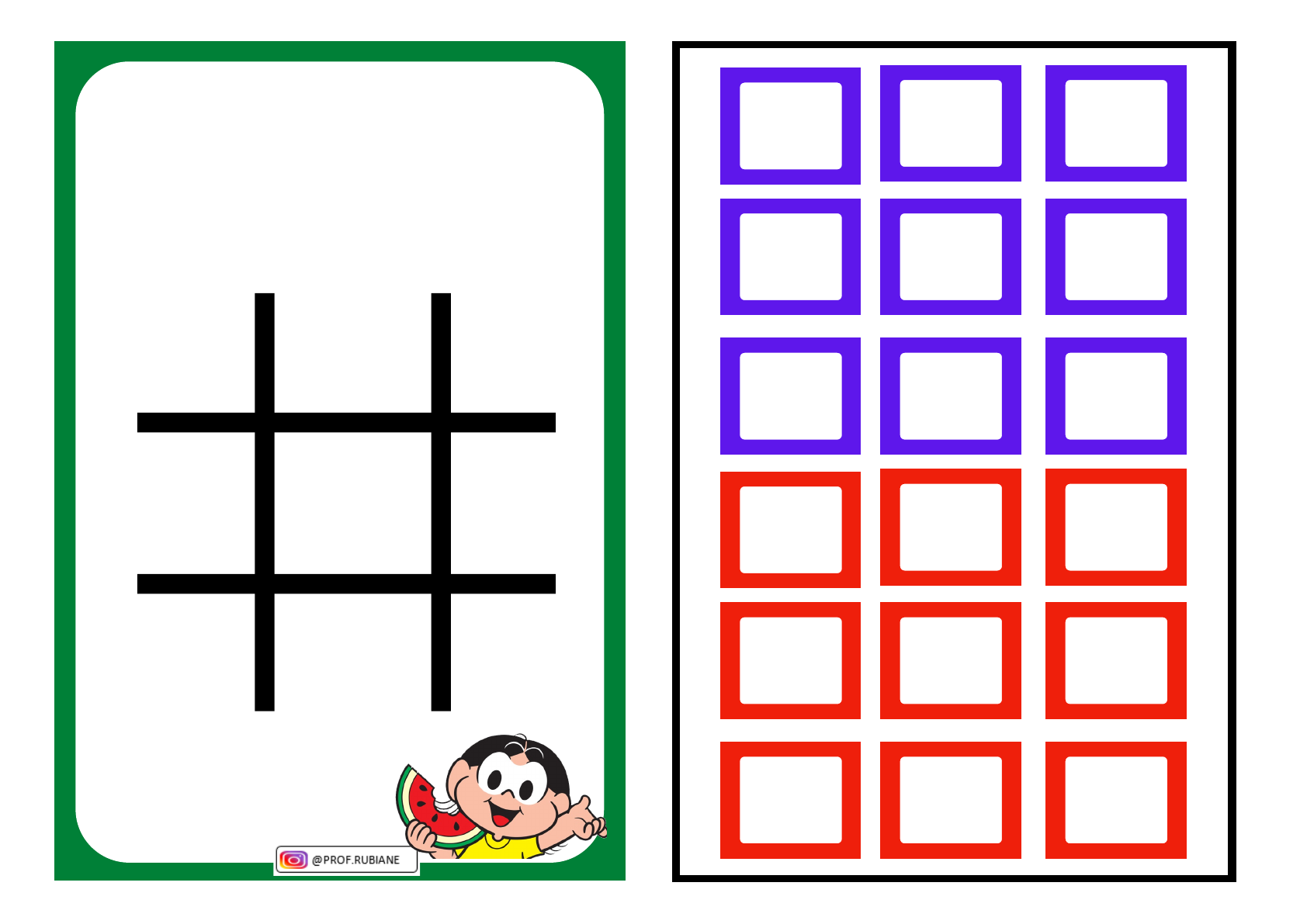 Jogo da velha Subtracao - Metodologia do Ensino de Matematica