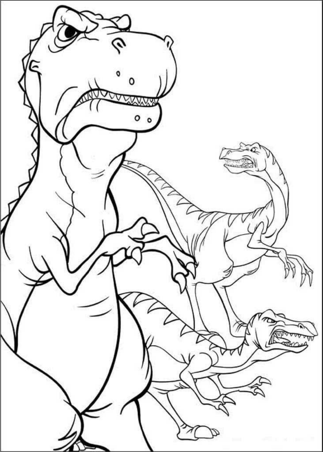 Desenhos de Dinossauros para colorir - Páginas para impressão grátis