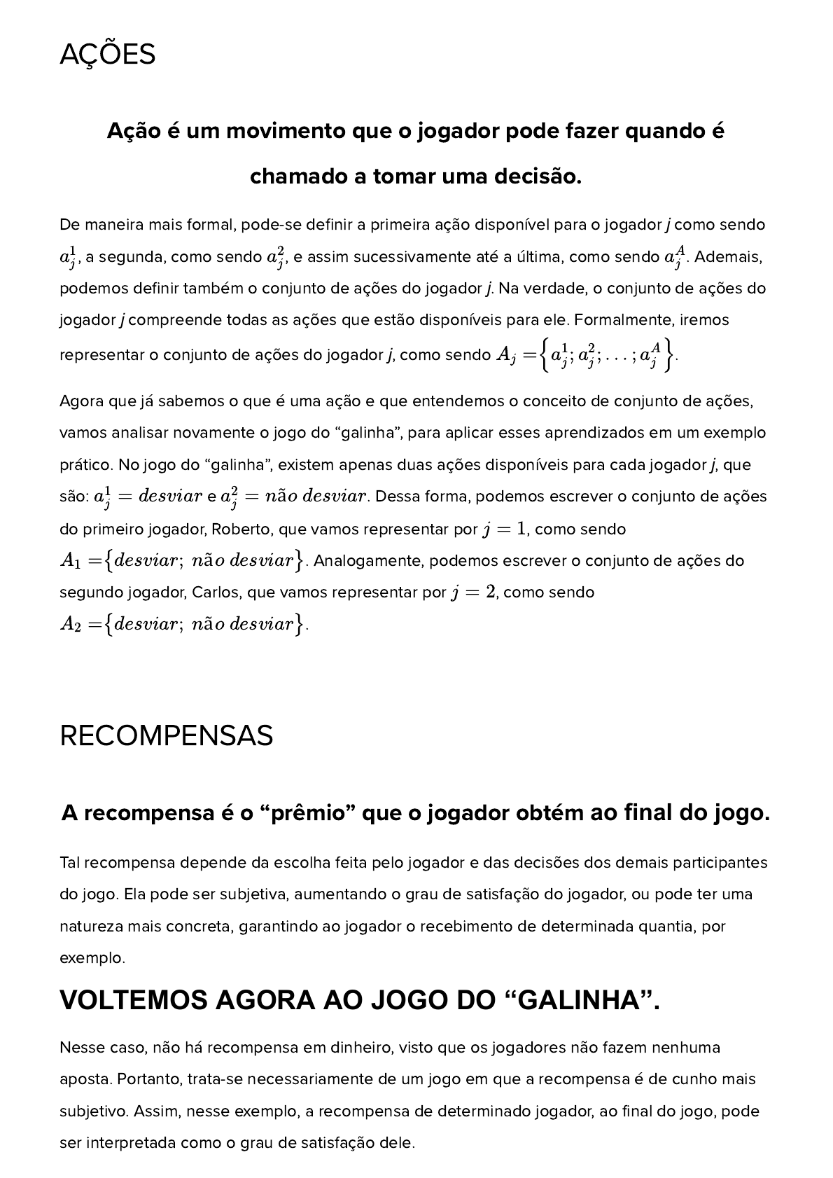 Aula 1 Noções e Aplicações de Teoria dos Jogos - Npg1236 - Economia  Empresarial