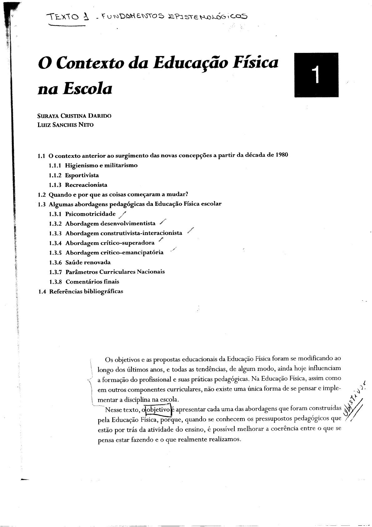 PDF) O jogo na escola: uma análise da intenção pedagógica de professores de  educação física.