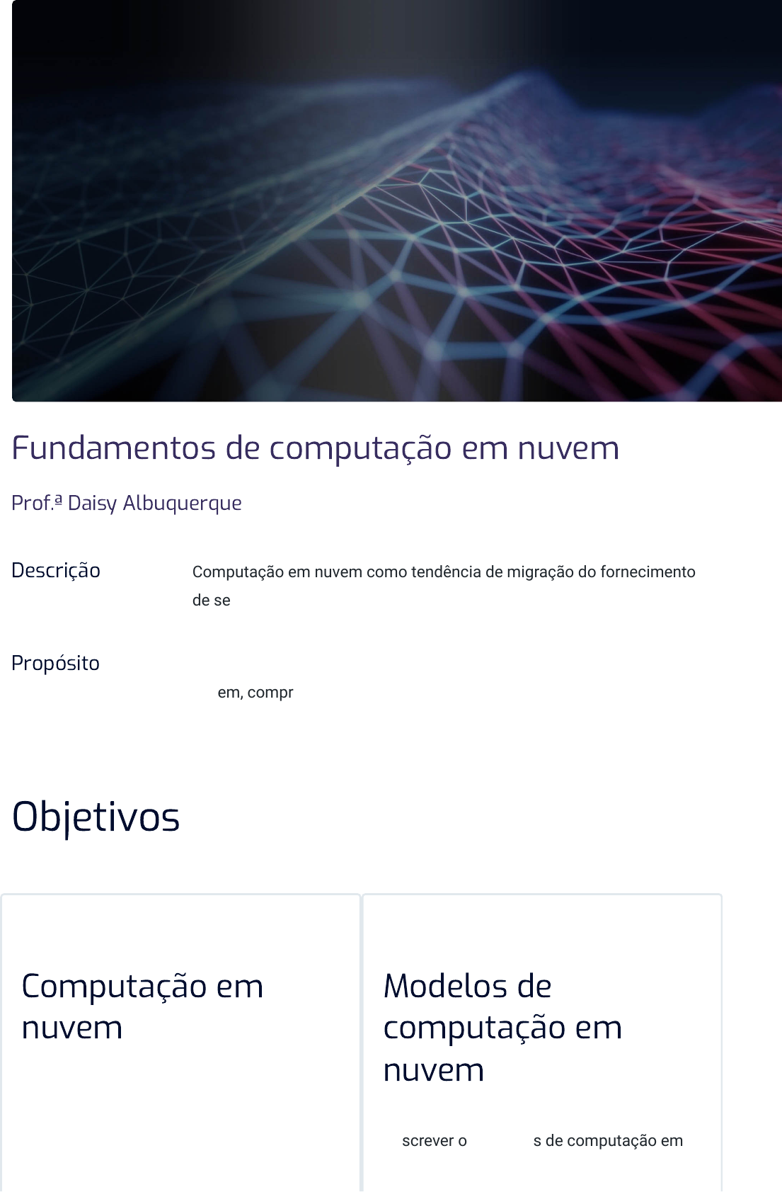 Fundamentos da computação em nuvem do Google 