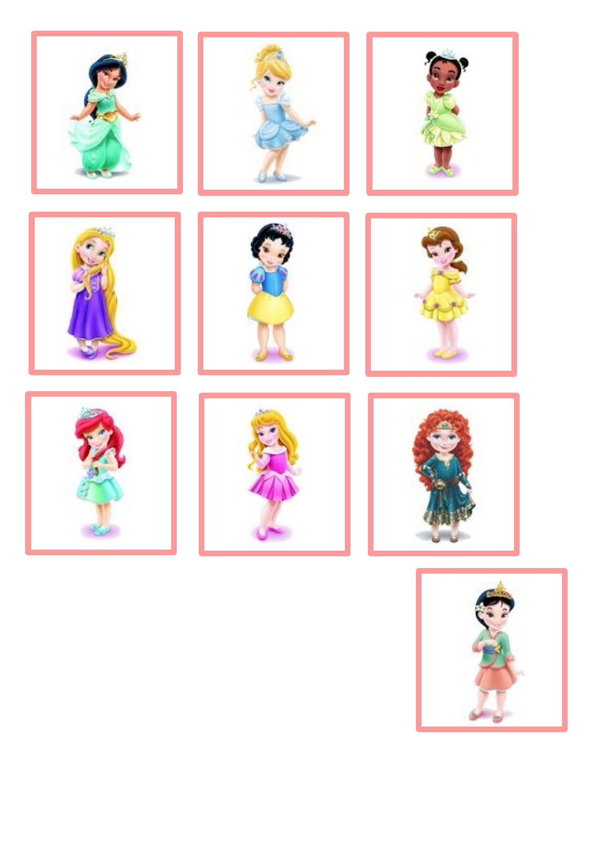 Jogo da memória das princesas da Disney por Pricity by Pricity - Issuu