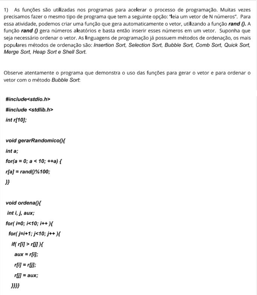 Aap3 - Avaliação Virtual - Algoritmos e Programação Estruturada ...