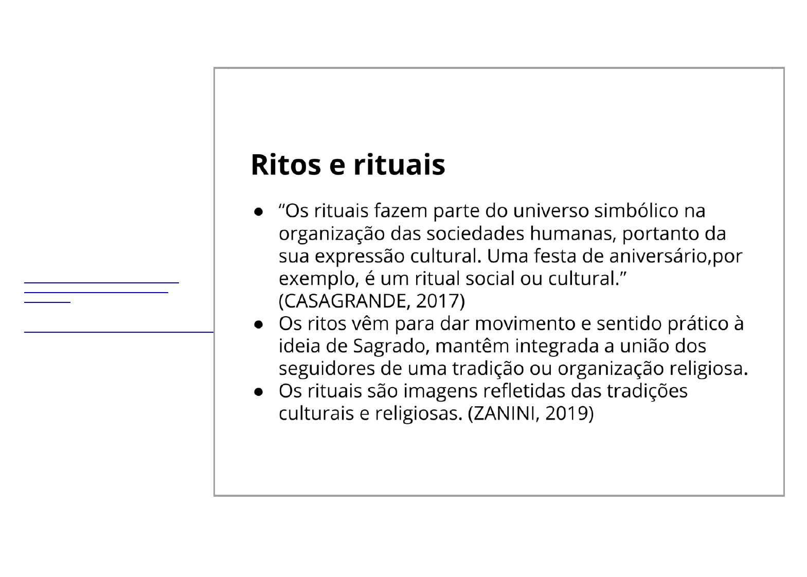 Plano de aula - 5º ano - Os rituais religiosos e identidade dos povos