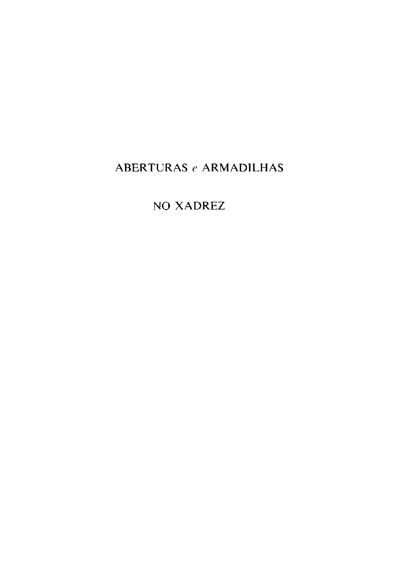 PDF) Aberturas e Armadilhas no Xadrez - Idel Becker