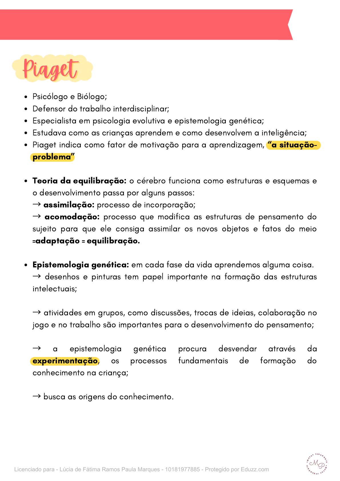 resumo questoes teoricos Pedagogia