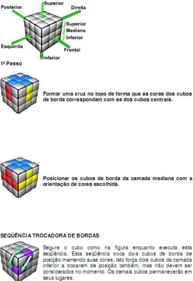 Como montar o CUBO MÁGICO - #PASSO 6 - Formação das Quinas Amarelas -  Método das Camadas 