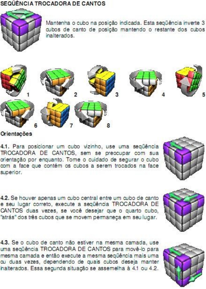 Cubo Mágico Fácil: Etapa 8: Os Blocos do Meio da Camada de Cima