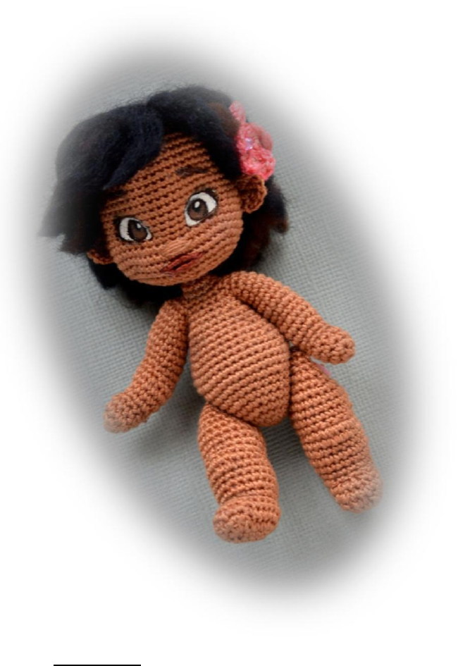 Moana Boneca de Crochê - Pipitas Art