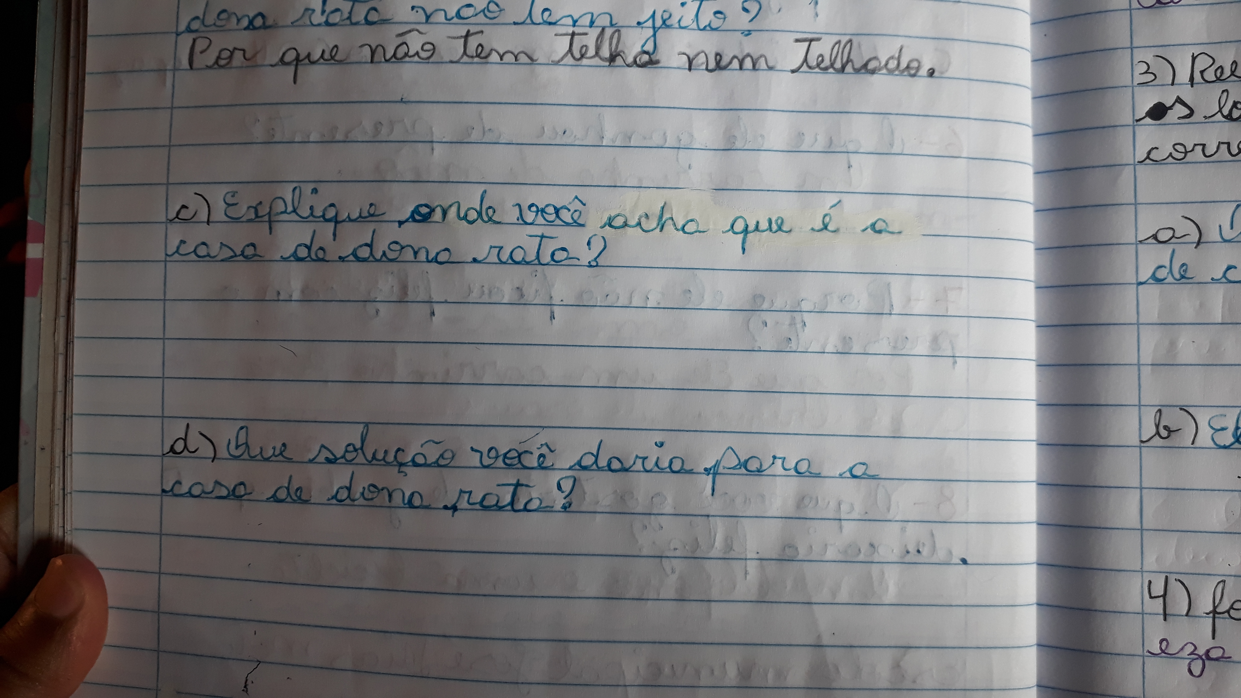 Intérprete o texto :A casa da dona rata - Português