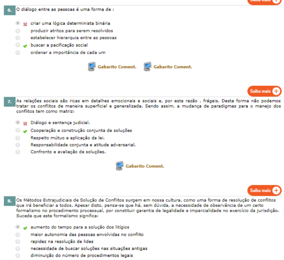 Mediação De Conflitos - Questões De Revisão - Mediação De Conflitos