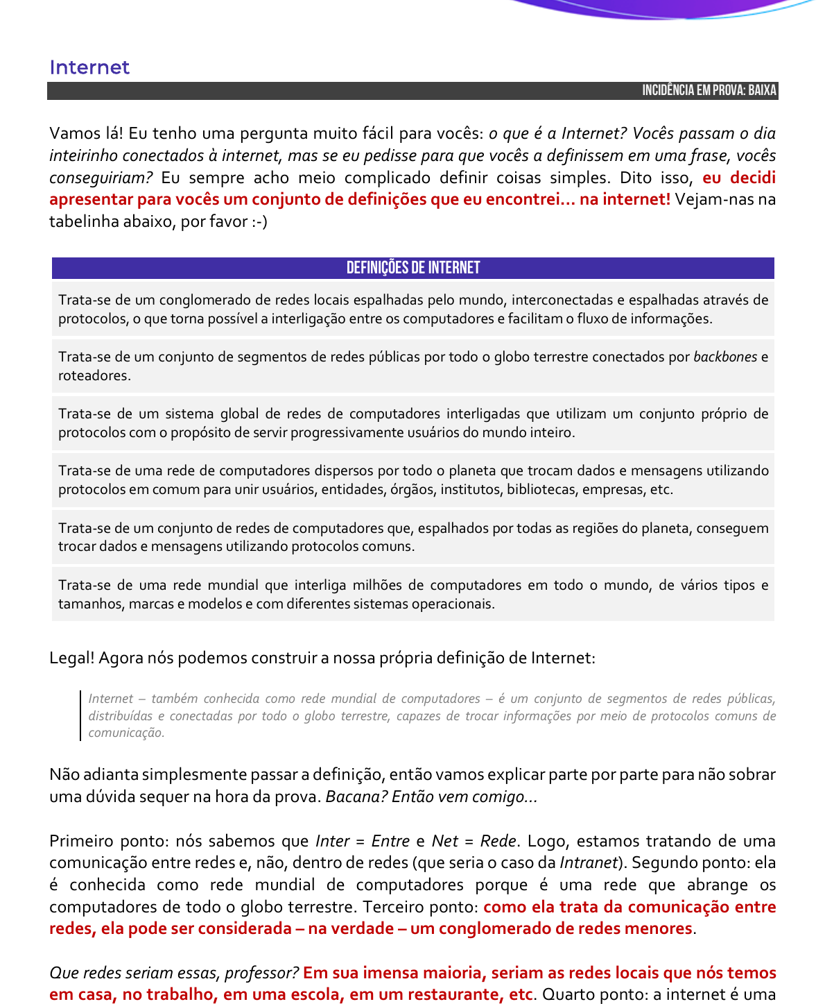 Concurso Polícia Penal MG - Informática - Protocolo IP e TCP - Prof.  Rodolfo 