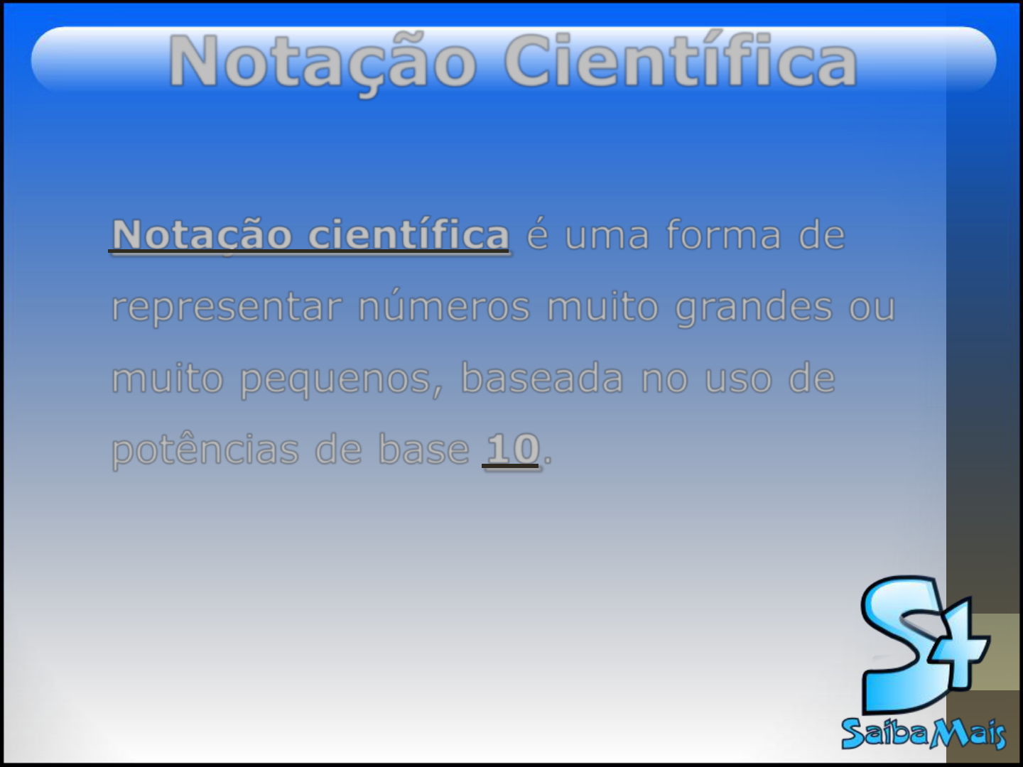 Sistema Internacional e Notação Científica - ppt carregar