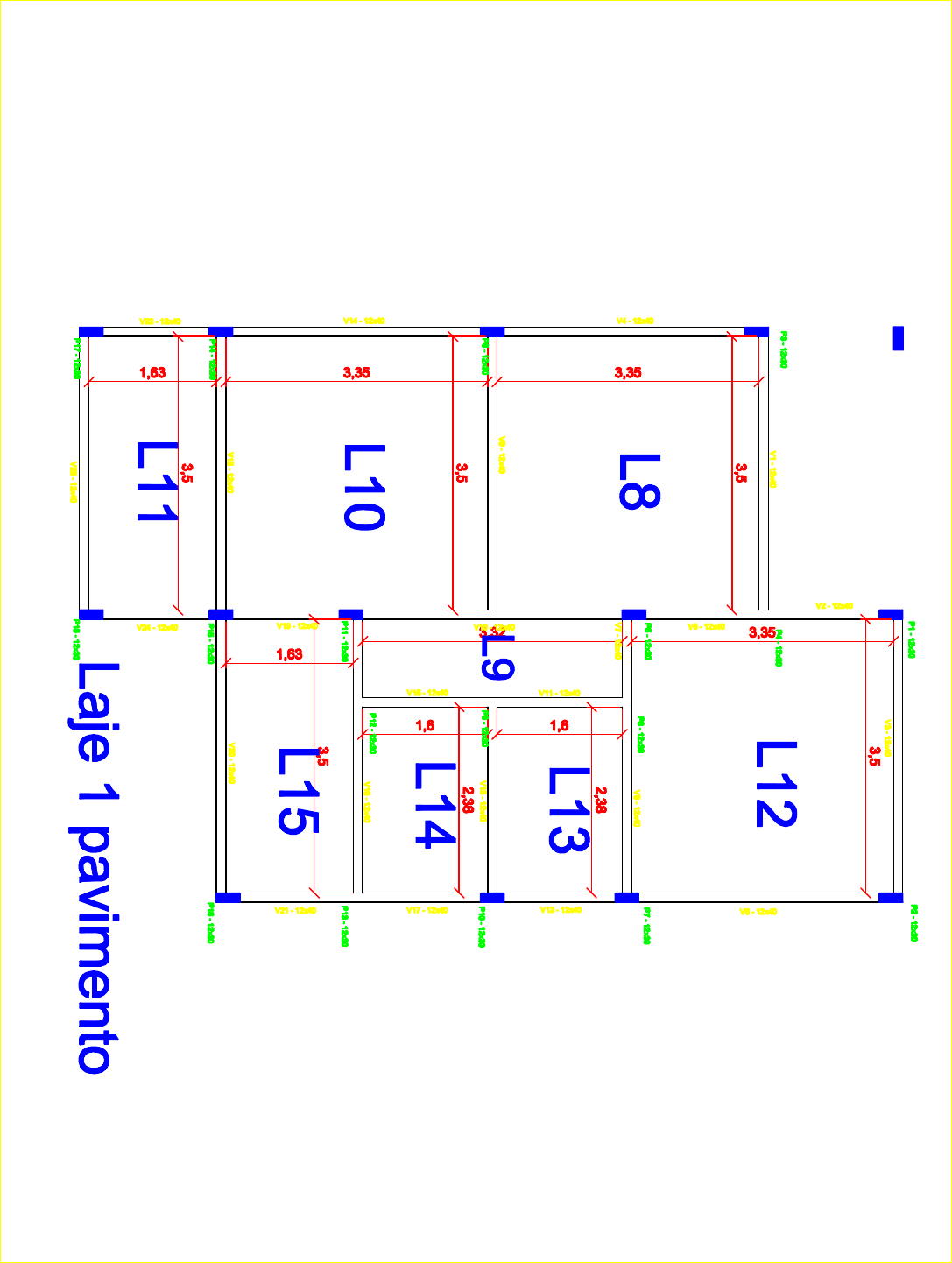 Lajes Vigas E Pilares Layout Pdf A Concreto I