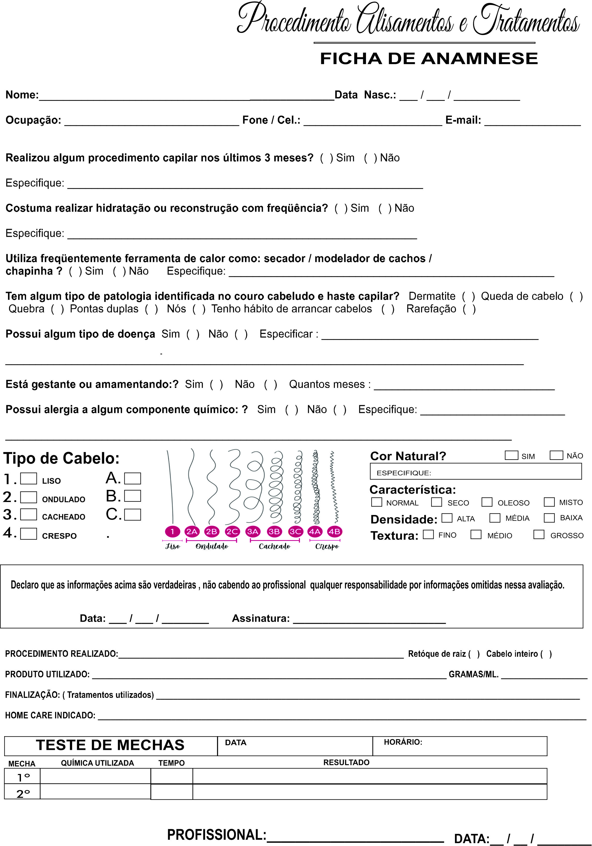 Saiba o que é e como fazer uma ficha de anamnese. Aproveite e baixe nosso  combo com: - SouPelli