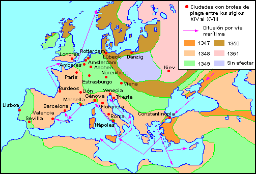 O Mapa Da Peste Negra Na Europa Peste Negra: O Renascimento Depois Da