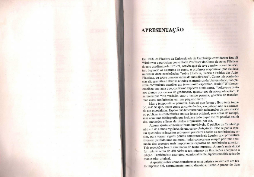 escultura Rudolf Wittkower i História da Arte I