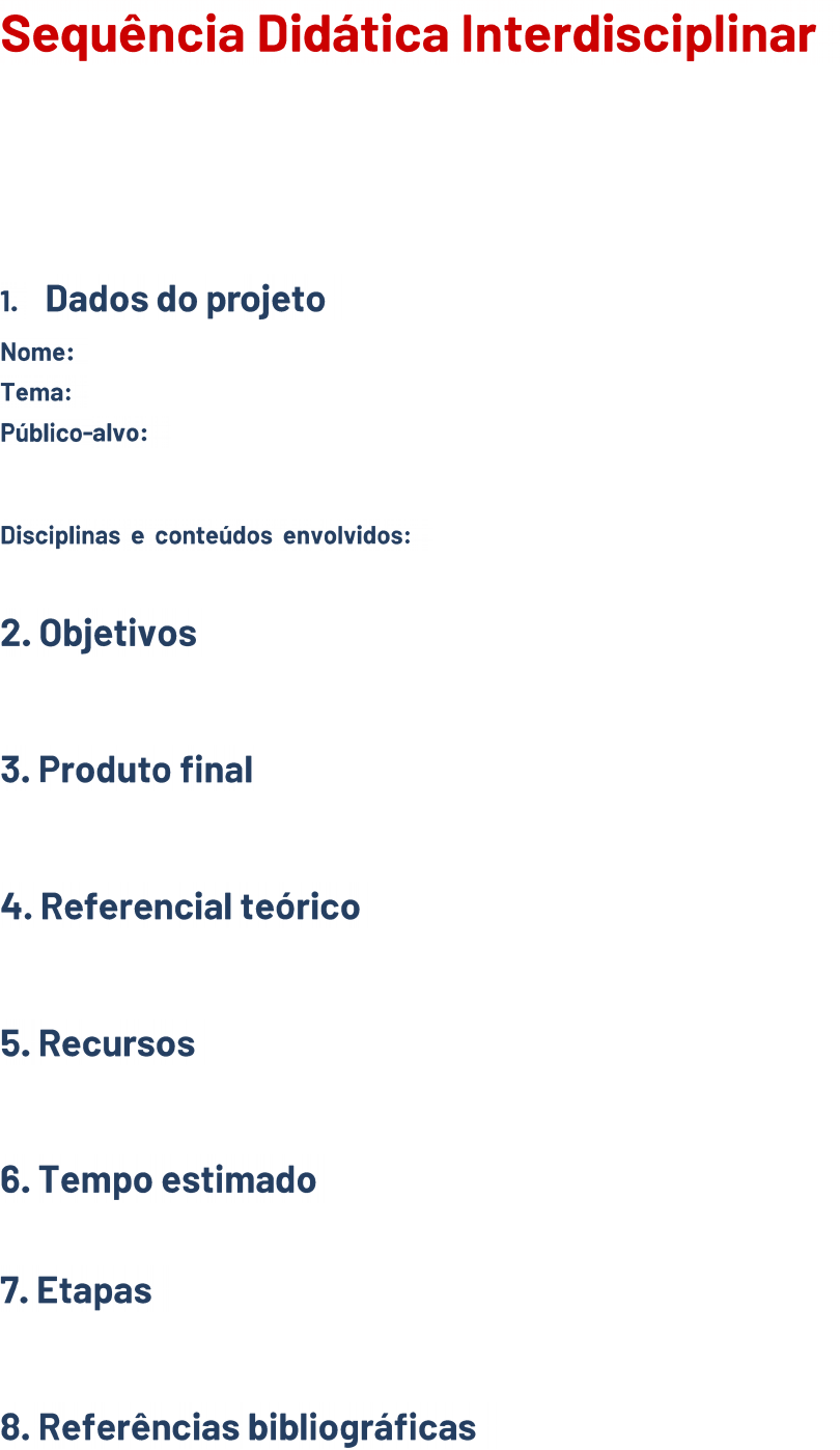 Introduzir 59+ Imagem Modelo De Projeto Interdisciplinar - Br ...