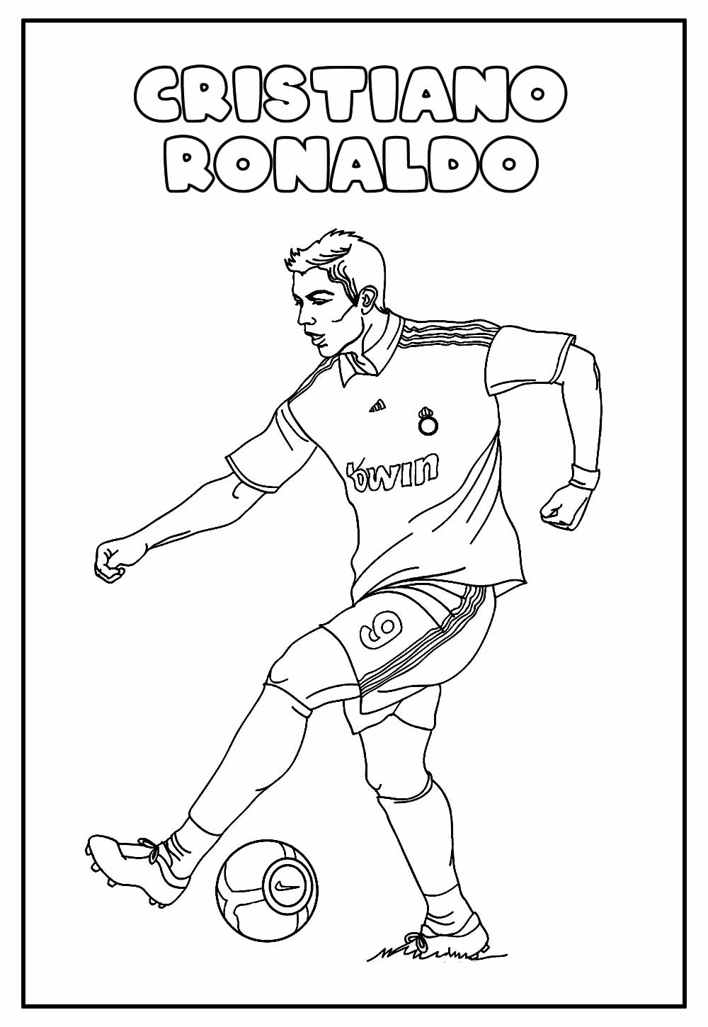 7 Desenhos de Pessoas Jogando Futebol para Imprimir e Colorir