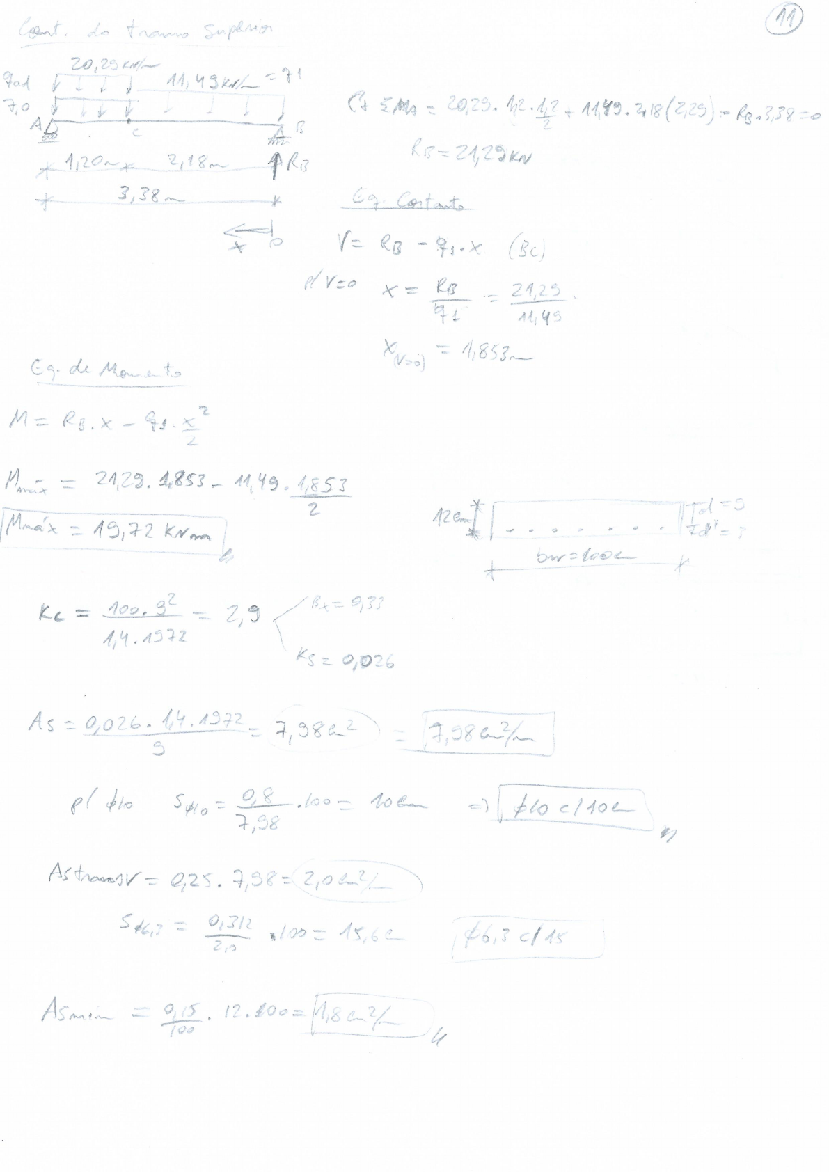 Resulu O Do Exemplo Escada Em L Concreto Estutura De Concreto Iii