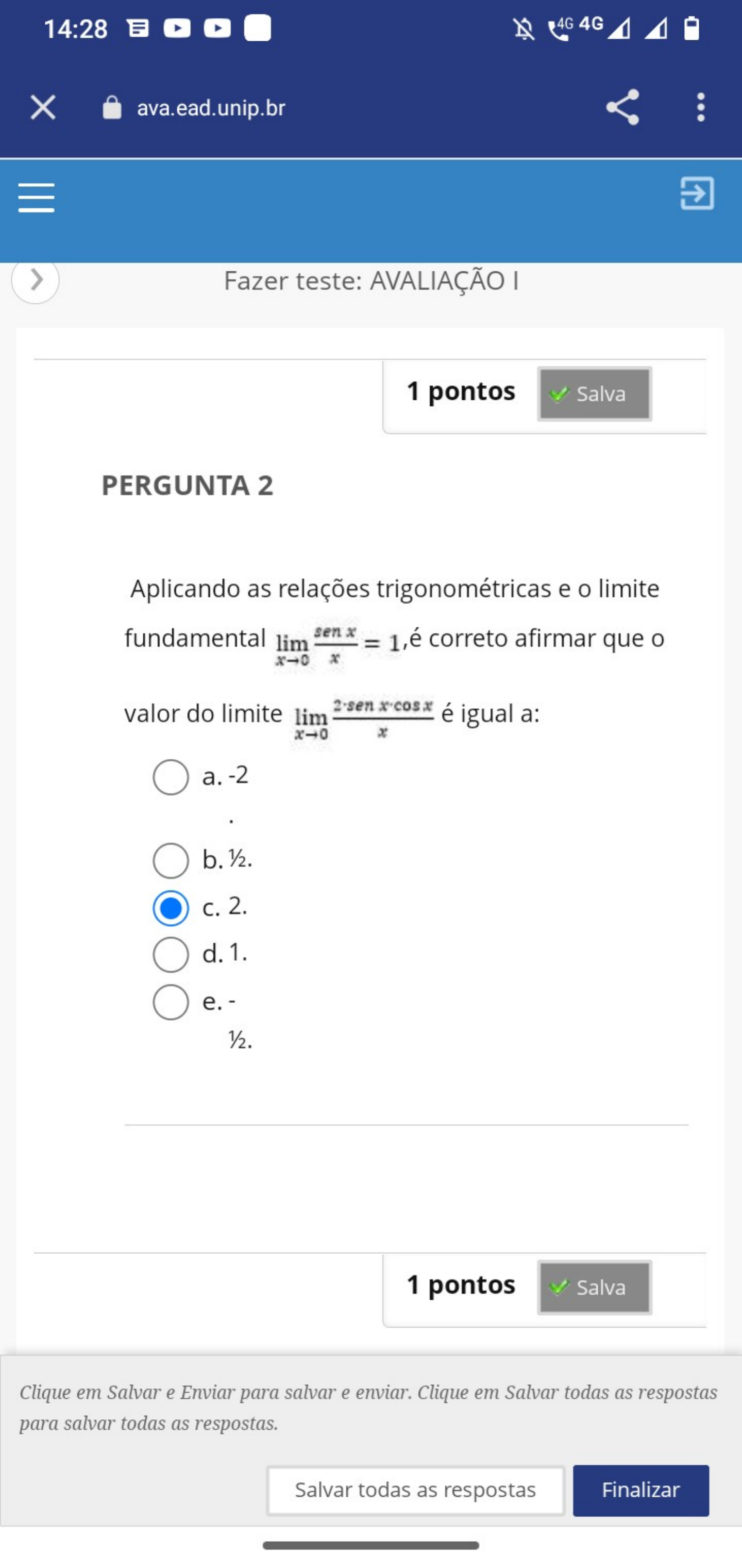 ESTUDOS DISCIPLINARES XI, AVALIAÇÃO - Estudos Disciplinares XI Unip