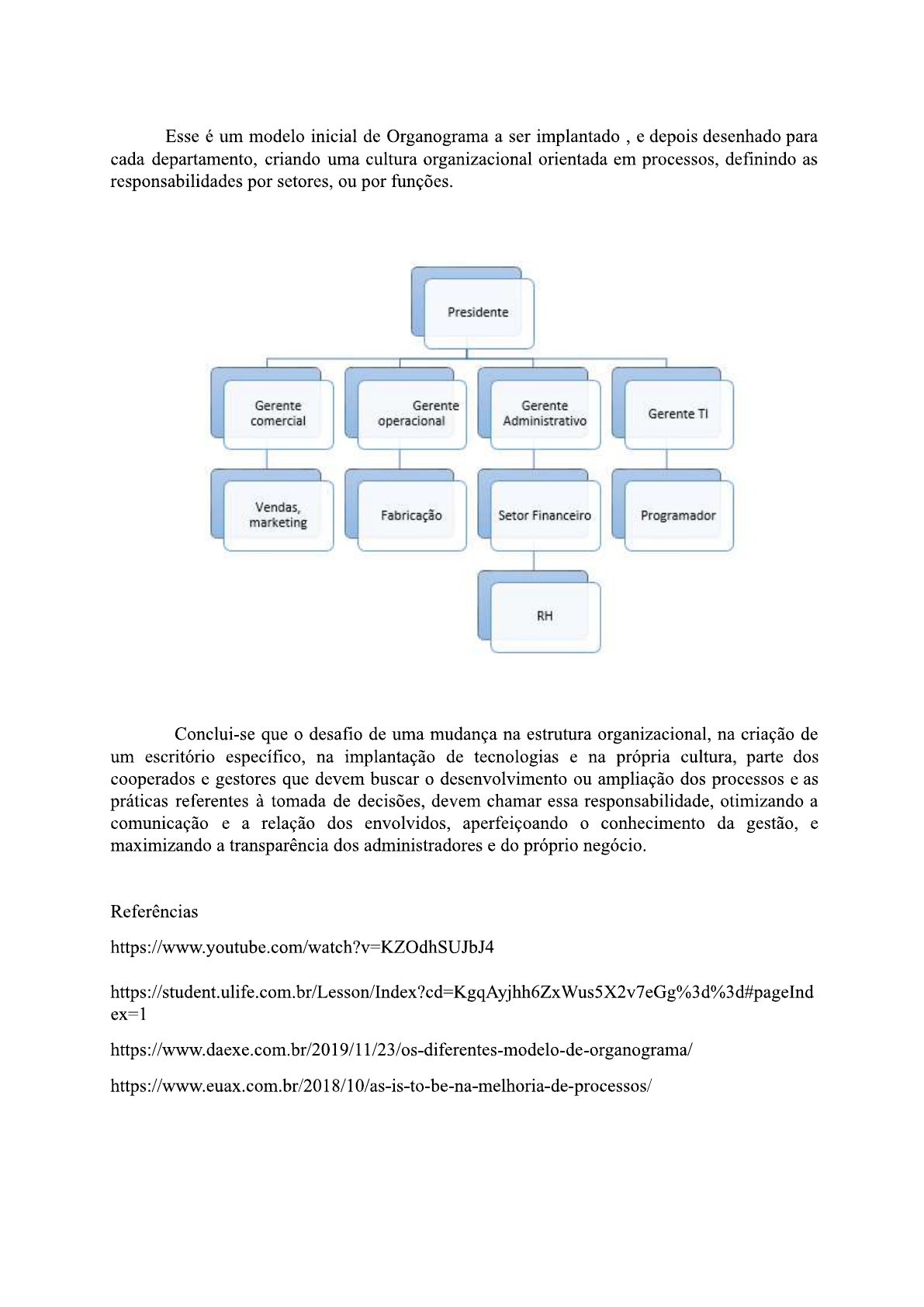 Estudo De Caso - N1 - Estrutura Organizacional E Processos - Estruturas ...