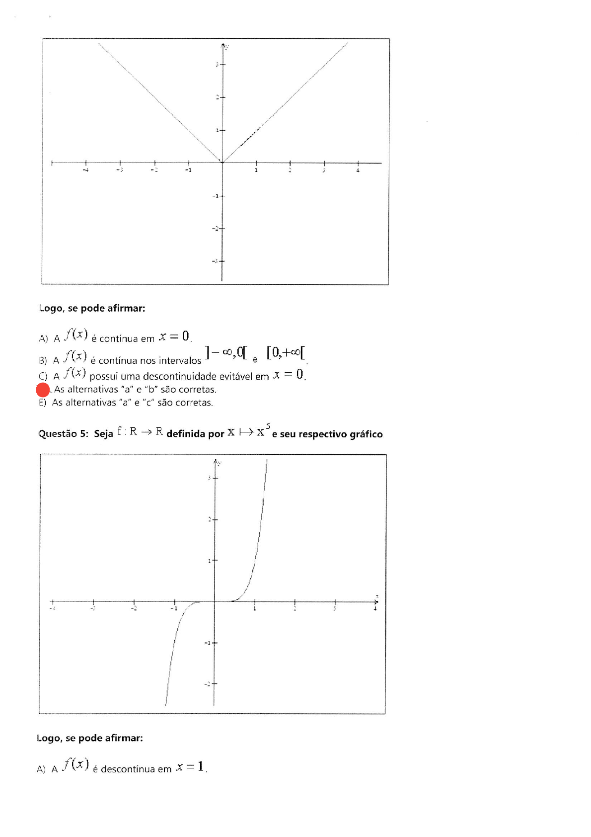 Prova Unip Complementos De Analise An Lise Matem Tica