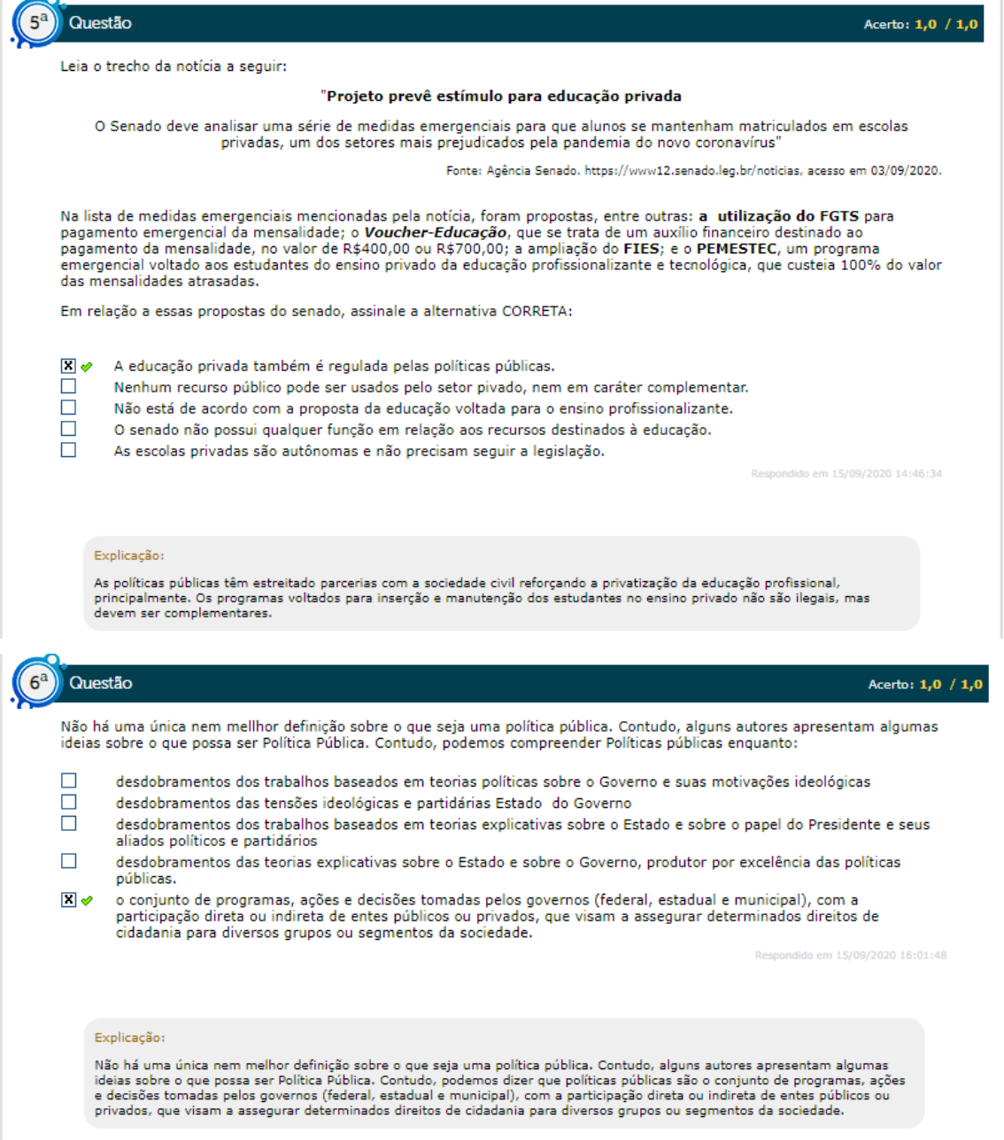 Estácio - Simulado - Políticas Públicas E Organização Da Educação Básica