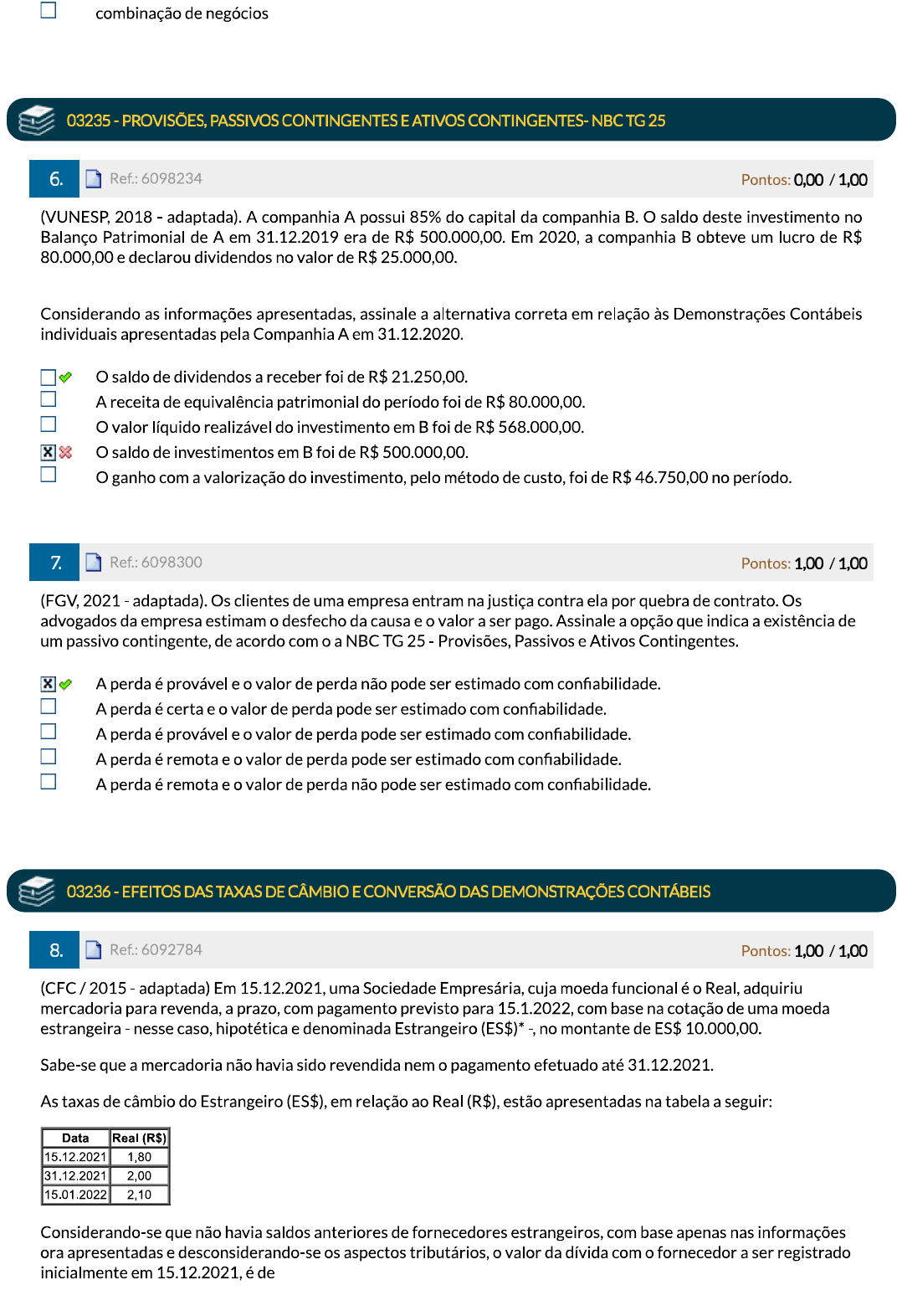 Prova Contabilidade Societaria Ii Contabilidade Societ Ria Ii