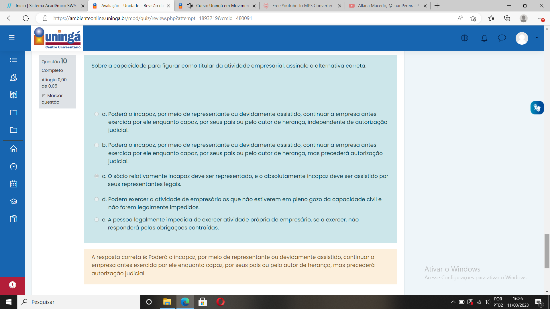 Direito Empresarial Unidade Direito Empresarial I