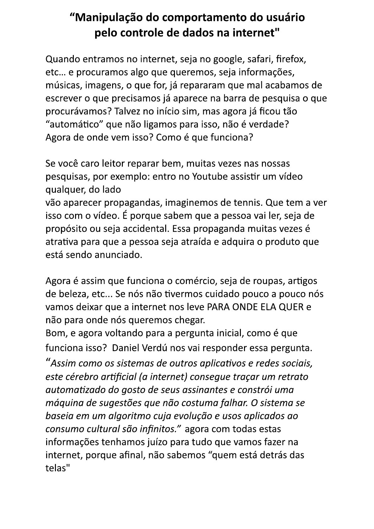 Exemplo De Texto Dissertativo Português 5001