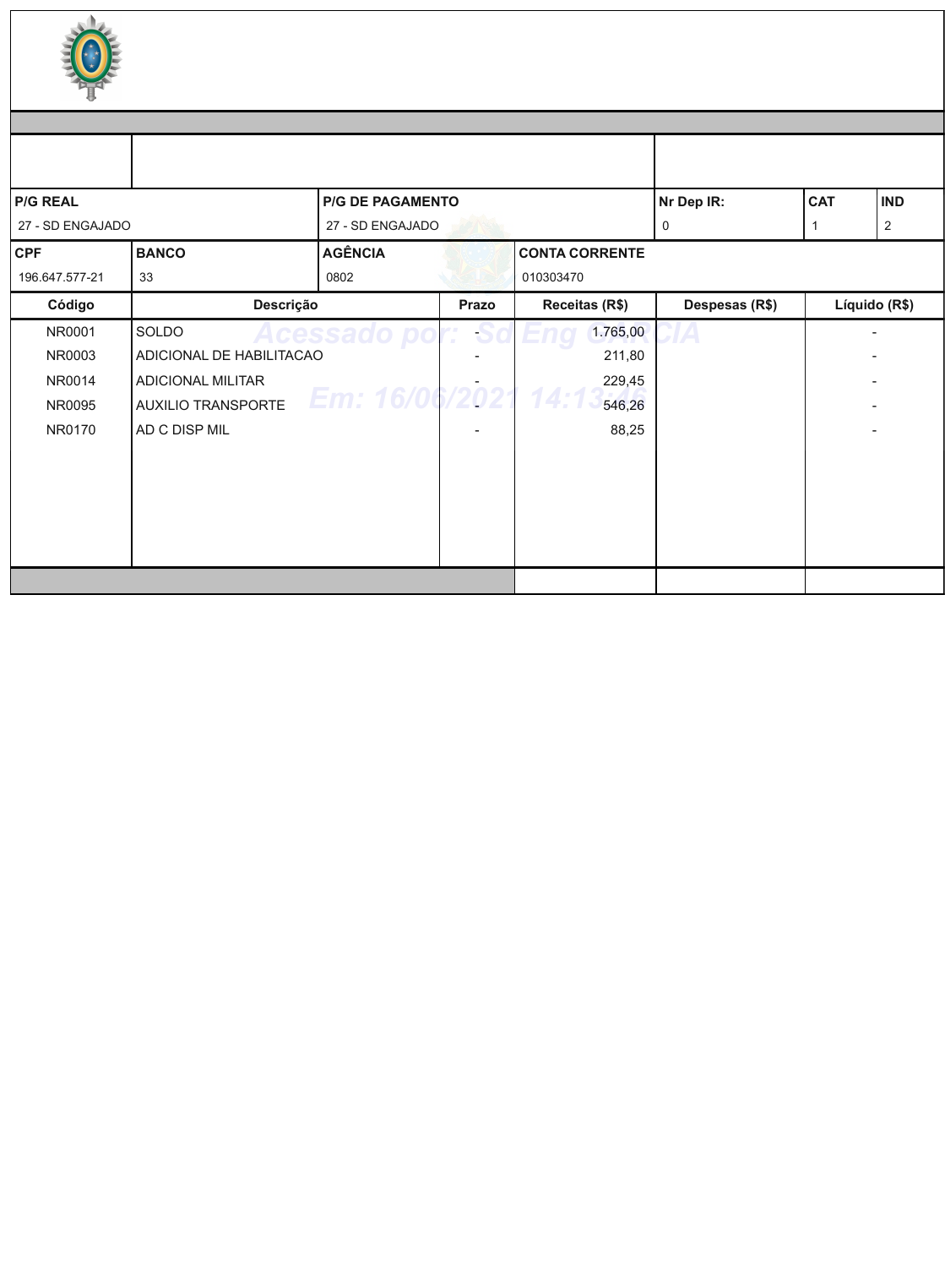 Contracheque 2 Fundamentos dos Estudos Jur dicos em Seguran a