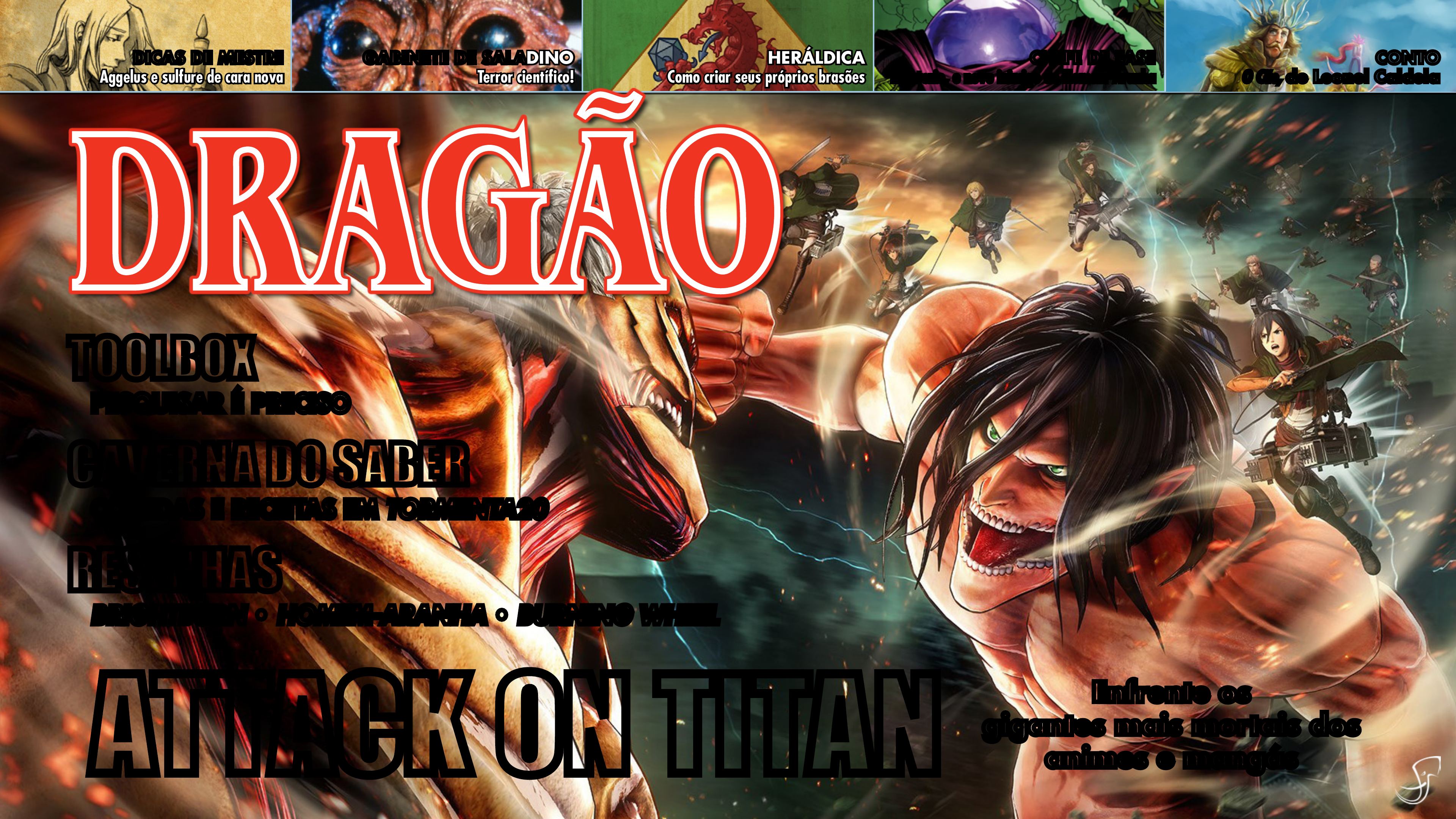 A Gazeta  'Free Fire' terá itens e conteúdos do anime 'Attack on Titan' em  março