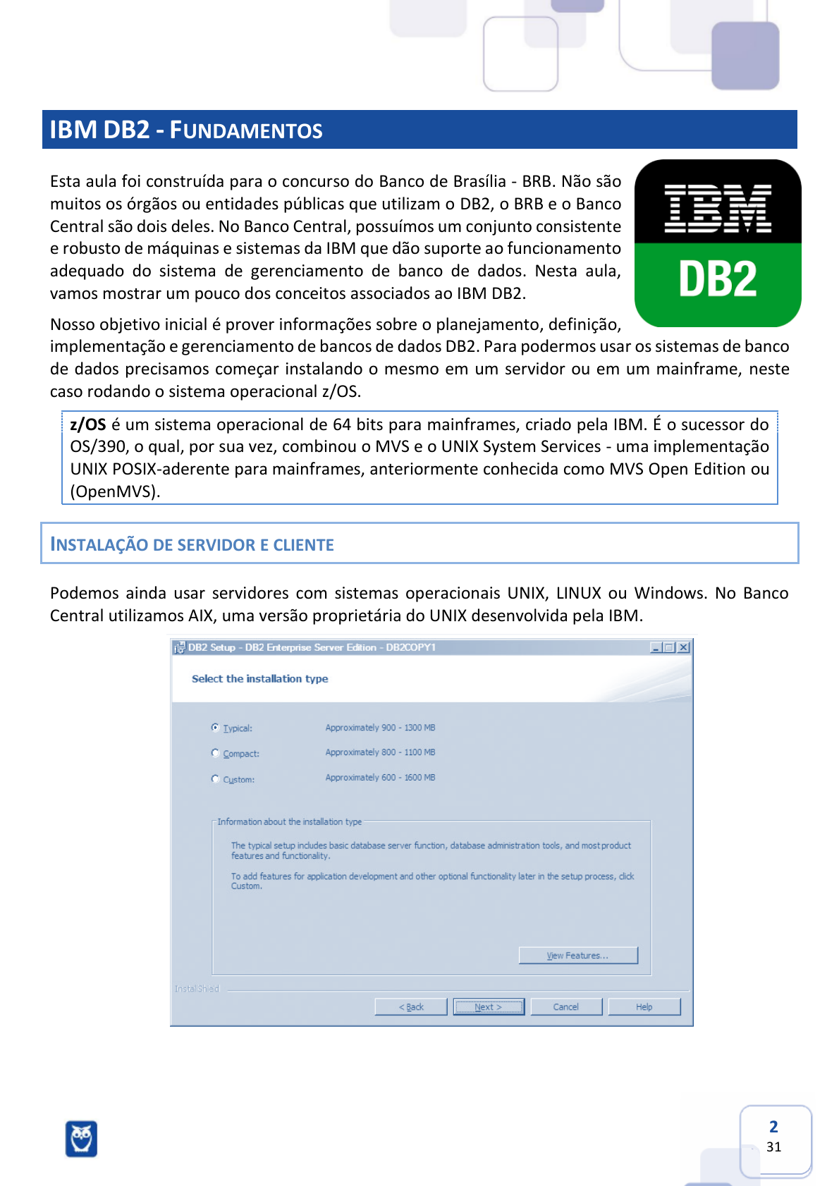 Administração do DB2 em ambiente UNIX – Parte 03