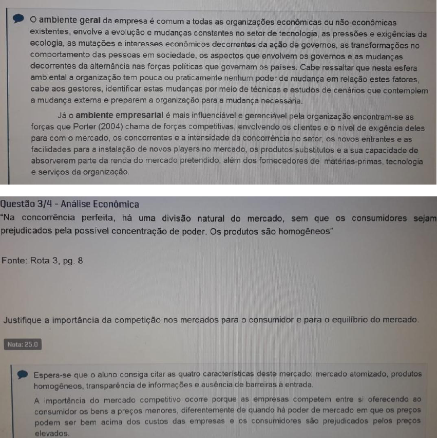 Prova Discursiva Administração Estrategica E Analise Economica