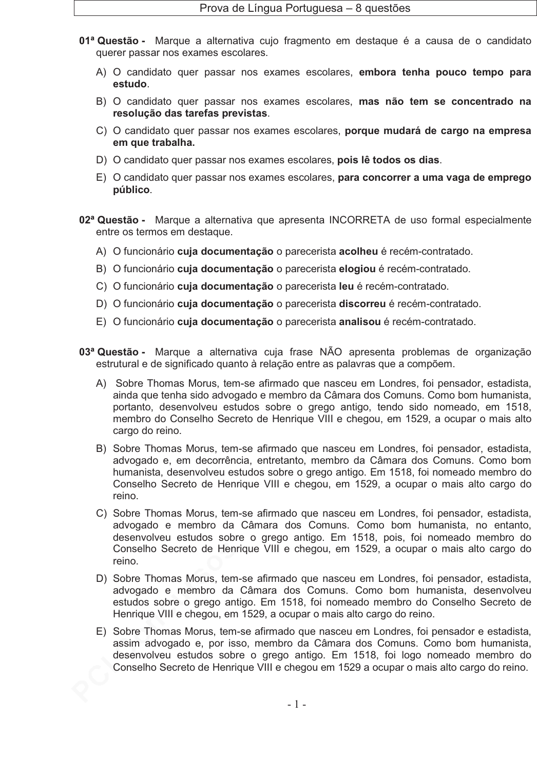 Prova UFES - UFES - 2011 - para Auxiliar em Administração.pdf - Provas de  Concursos Públicos