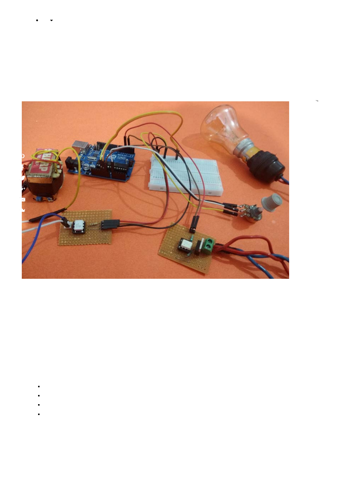 Ac Light Dimmer Using Arduino And Triac Eletrônica I